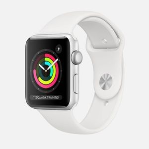 Apple Watch 3 Series Smartwatch 38mm Silver Aluminum Case with Bands
